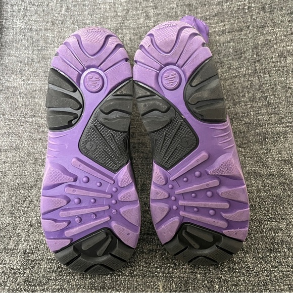 Kamik Rocket Snow Boot Purple Black Waterproof Winter Zylex Liner Girl’s Size 4 - Picture 4 of 9